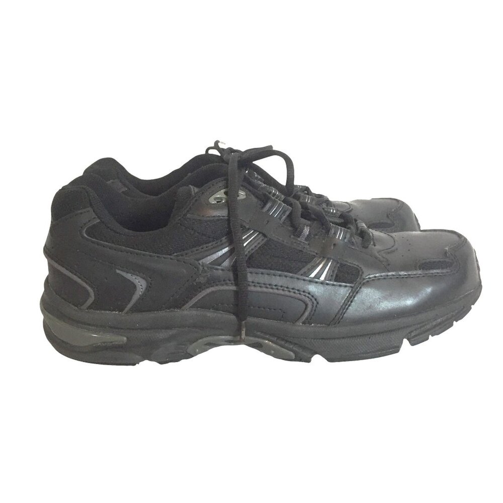 Vionic Walker Womens 9.5 Sneakers Black Leather & Mesh